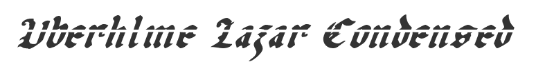 Uberhlme Lazar Condensed