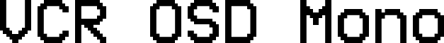 VCR OSD Mono