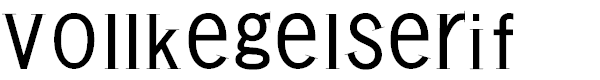 VollkegelSerif
