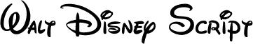 Walt Disney Script