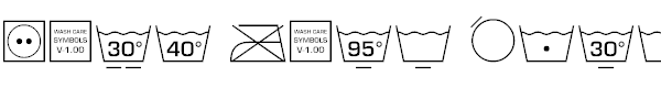 Wash Care Symbols M54