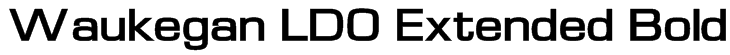Waukegan LDO Extended Bold