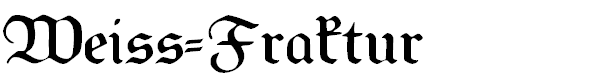 Weiss-Fraktur