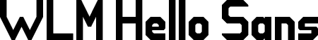 WLM Hello Sans Regular