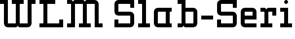 WLM Slab-Serif