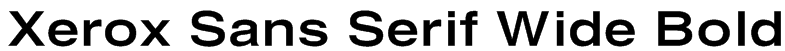 Xerox Sans Serif Wide Bold