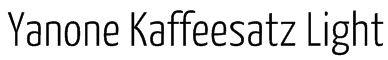 Yanone Kaffeesatz Light