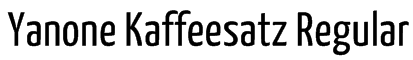 Yanone Kaffeesatz