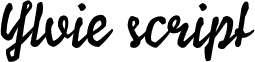 Ylvie script bold Italic
