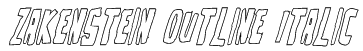Zakenstein Outline Italic