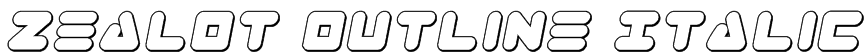 Zealot Outline Italic