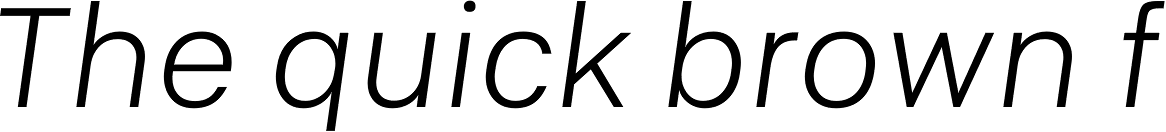 Abitare Sans Italic 100