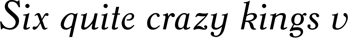 Academy Italic