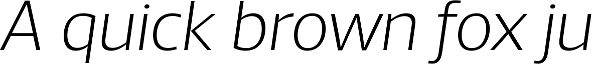 Acto UltraLight Italic