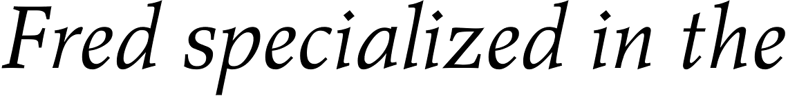 Agfa Wile Roman Italic