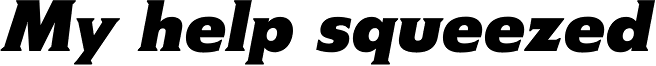 Agora BQ Bold Italic