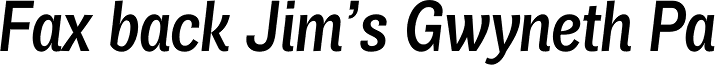 Air Condensed SemiBold Italic