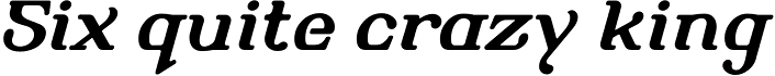 Alembic One Bold Italic