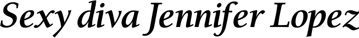 Alexandra Black Italic