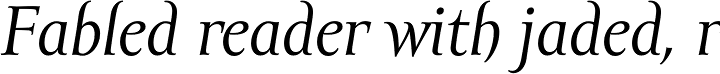 Amor Serif Italic