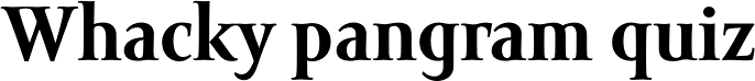 Amor Serif Text Bold