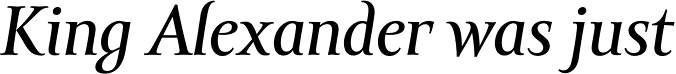 Amor Serif Text Italic