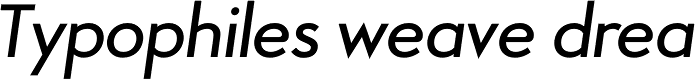 Aramis Demi Bold Italic