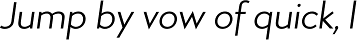 Aramis Semi Light Italic