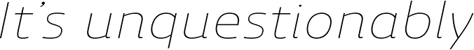 Ashemore Extended Thin Italic