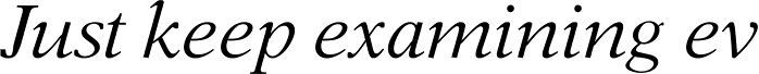 Aster Italic