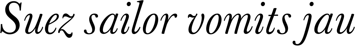 Baskerville 120 Pro Italic