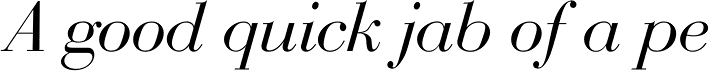 Bauer Bodoni D Italic