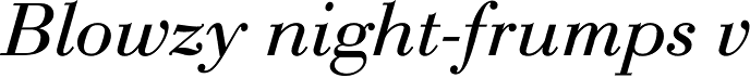 Bauer Bodoni Italic