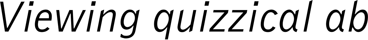 Bell Gothic Italic