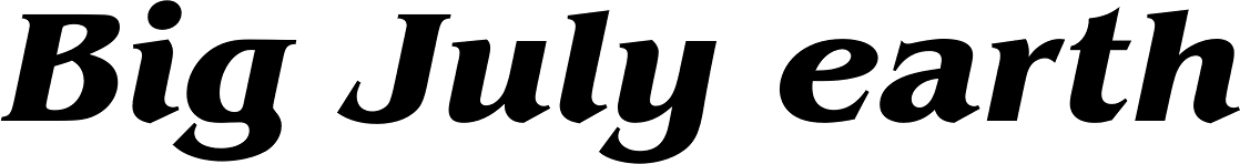 Benguiat Bold Italic