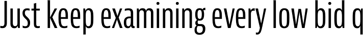 Bernina Sans Compressed Regular