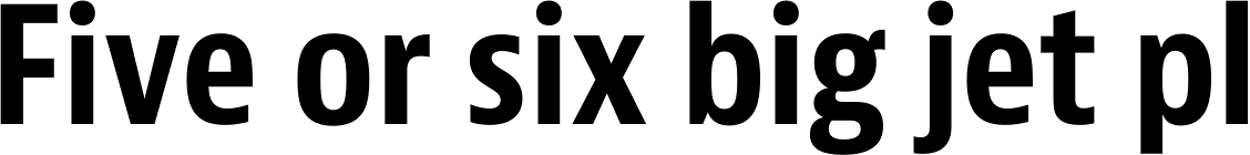 Bernina Sans Condensed Bold
