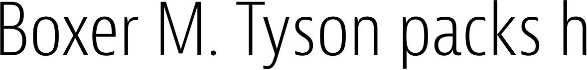 Bernina Sans Condensed Light
