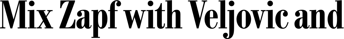 Bodoni Nr 1 SH Med Cond