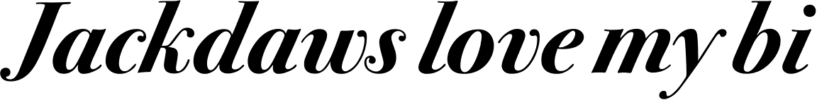Bodoni Svty Two OS Bold Italic OS