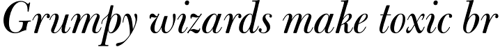 Bulmer MT Display Italic