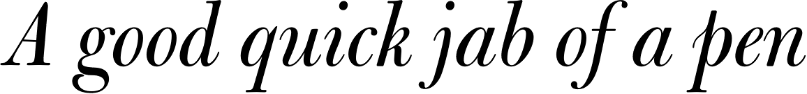 Bulmer Std Display Italic