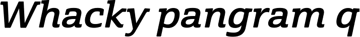 Cabrito Semi Ext Bold Italic