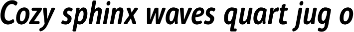 Cambridge Round SemiBold Cond Italic