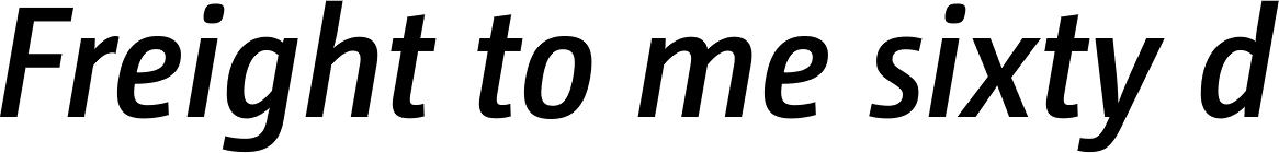 CamingoDos SemiCondensed SemiBold Italic