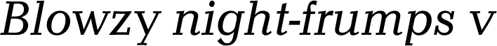 Candida EF Italic