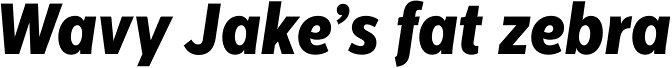 Centrale Sans Condensed ExtraBold Italic