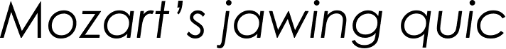 Century Gothic Italic