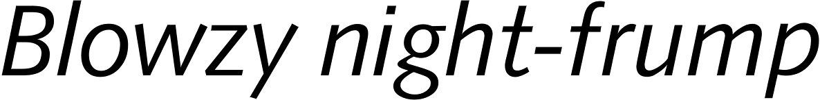 CG Symphony Italic