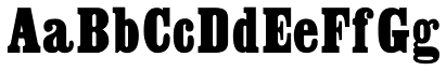 Clarendon Condensed Bold